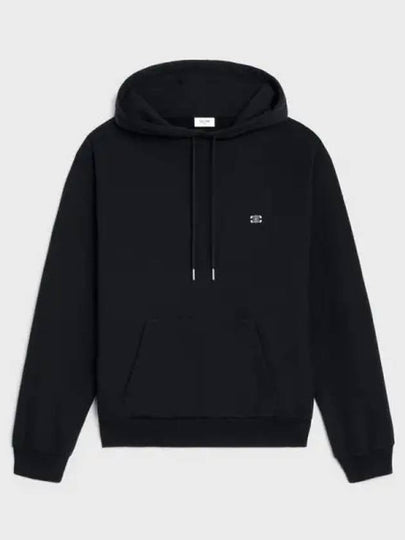 Triomphe Loose Cotton Cashmere Hoodie Black - CELINE - BALAAN 2