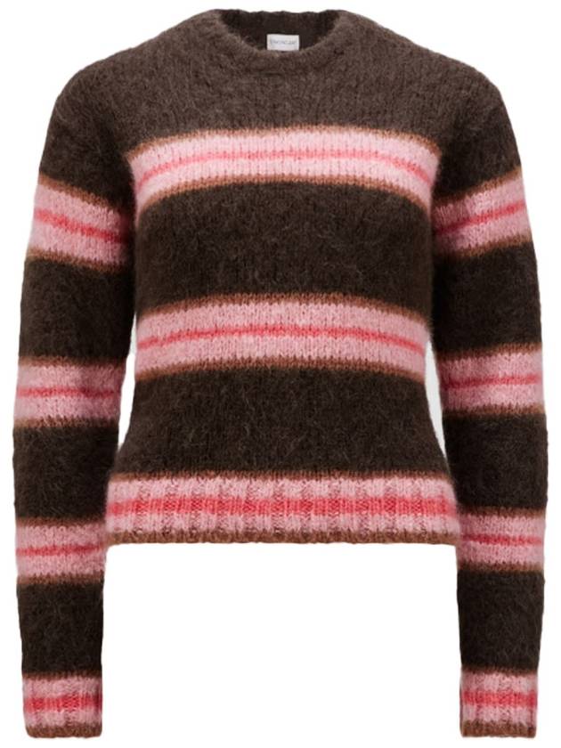 Women s Mohair Crew Neck Knit 9C00009M2306283 - MONCLER - BALAAN 1