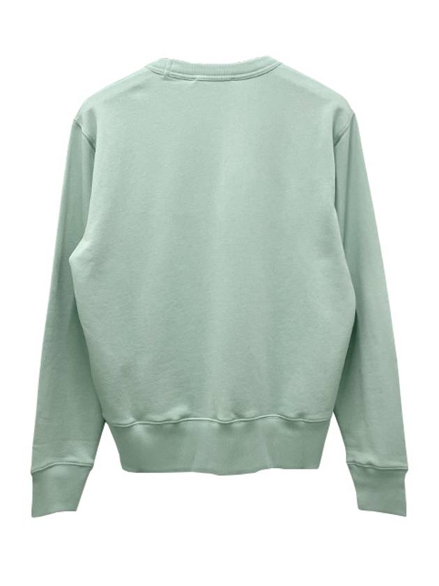 Logo Patch Regular Fit Crew Neck Sweatshirt Soft Green - ACNE STUDIOS - BALAAN 4