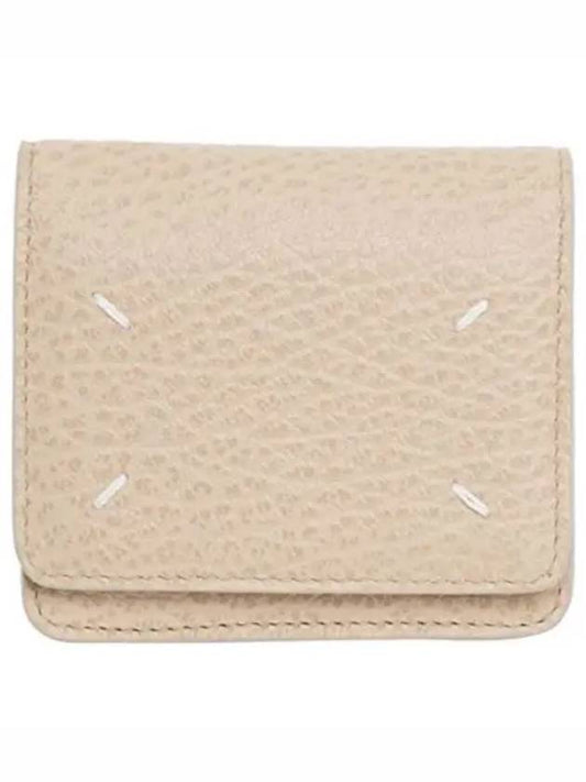 Embroidery Logo Chain Cald Wallet Beige - MAISON MARGIELA - BALAAN 2