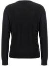 Regal Wool Crew Neck Knit Top Black - THEORY - BALAAN 3