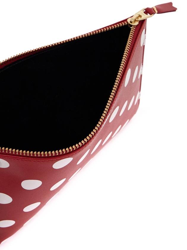 Polka Dot Logo Pouch Bag Red - COMME DES GARCONS WALLET - BALAAN 3