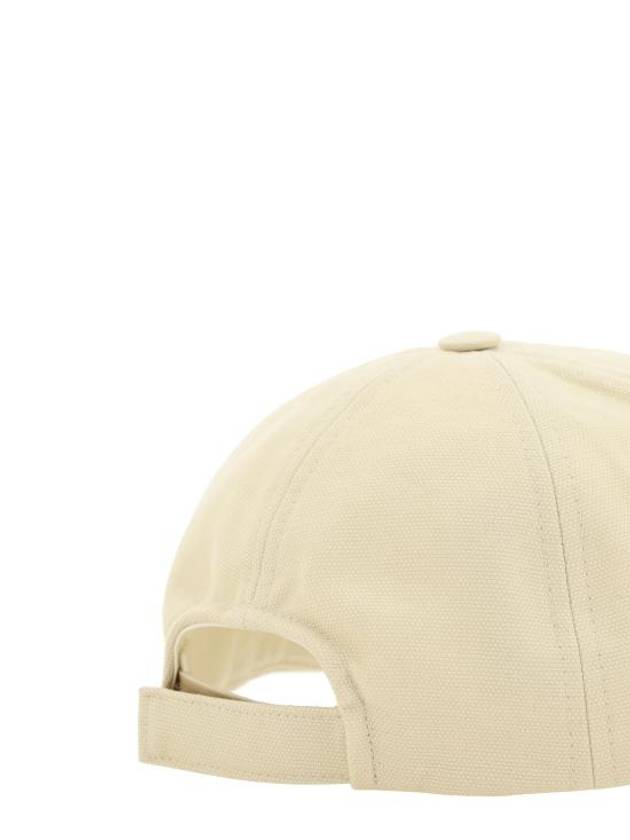 Tyron Logo Cotton Ball Cap Ecru - ISABEL MARANT - BALAAN 4