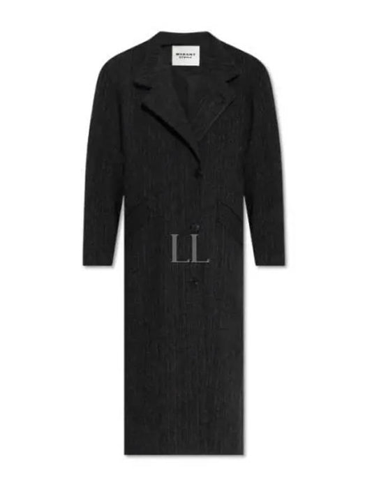 Women's Sabine Wool Single Coat Black - ISABEL MARANT - BALAAN 2