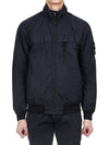 Garment Dyed Crinkle Reps R-Nylon Jacket Blue - STONE ISLAND - BALAAN 2