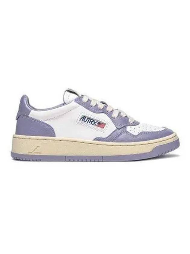 Men's Medalist Low Leather Sneakers Purple - AUTRY - BALAAN 2