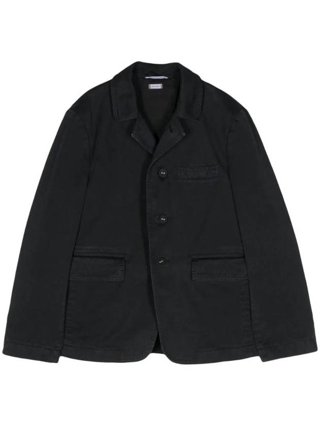 Cotton Twill Cutaway Jacket Navy - THOM BROWNE - BALAAN 1