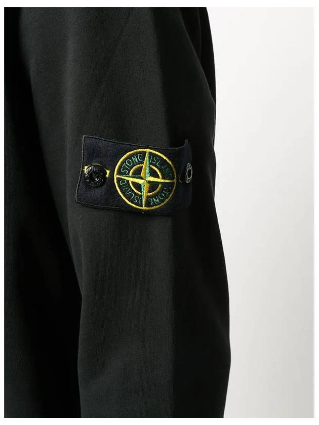 Garment Dyed Cotton Crewneck Black - STONE ISLAND - BALAAN 5