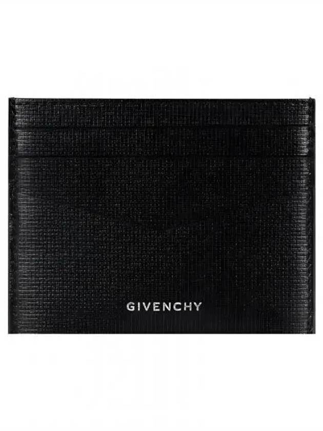 Logo Leather Card Wallet Black - GIVENCHY - BALAAN 2