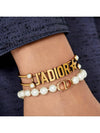 30 Montaine White Pearl Bracelet Gold - DIOR - BALAAN 3