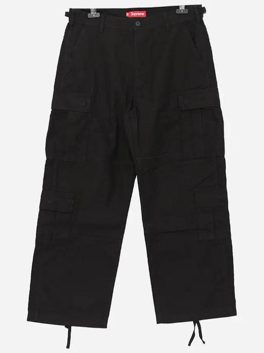 FW23P20 BLACK cargo patch logo pants - SUPREME - BALAAN 1