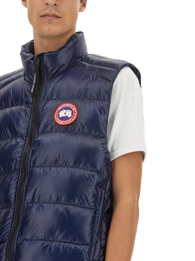 Crofton Logo Patch Padded Vest Atlantic Navy - CANADA GOOSE - BALAAN 5