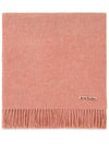 Fringe Wool Muffler Rose Melange - ACNE STUDIOS - BALAAN 1