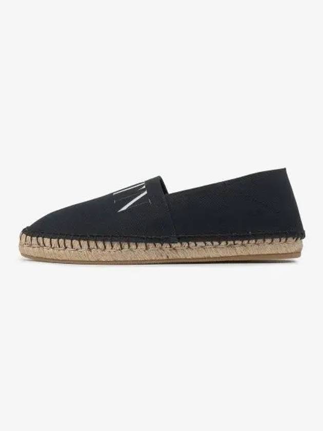 VLTN Logo Espadrilles Shoes Black - VALENTINO - BALAAN 2