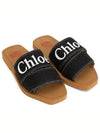 Woody Denim Flat Mule Slippers Black - CHLOE - BALAAN 2