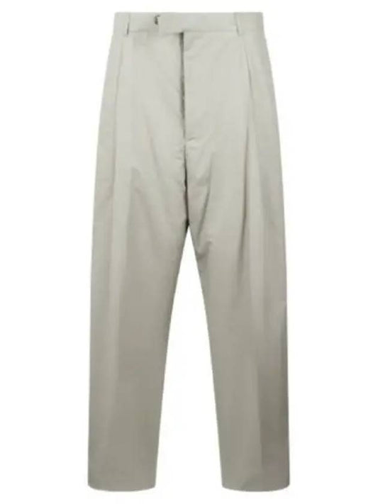 Silk Cotton Pleated Slacks Beige - DIOR - BALAAN 2