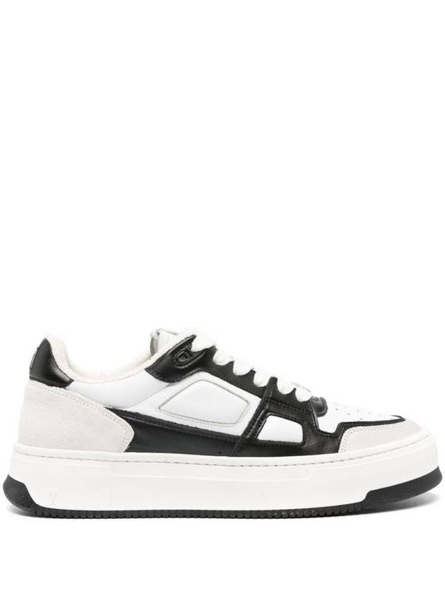 New Arcade Leather Low Top Sneakers White Black - AMI - BALAAN 2