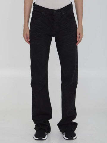 Low Waist Straight Jeans - BALENCIAGA - BALAAN 1