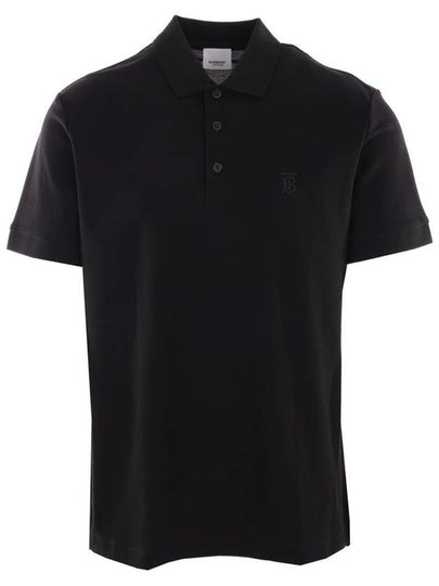 Men s Monogram Logo Polo Short Sleeve PK Shirt Black - BURBERRY - BALAAN 2