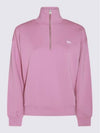 Baby Fox Half Zip Up Sweatshirt Pink - MAISON KITSUNE - BALAAN 2