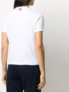 4 Bar Side Cotton Short Sleeve T Shirt White - THOM BROWNE - BALAAN 6