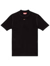 T Mokky Microdiv Logo Short Sleeve T-Shirt Black - DIESEL - BALAAN 2