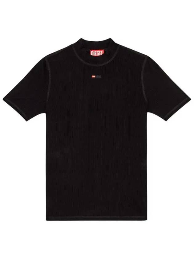 T Mokky Microdiv Logo Short Sleeve T-Shirt Black - DIESEL - BALAAN 2