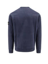 Wappen Patch Crew Neck Cotton Sweatshirt Navy - STONE ISLAND - BALAAN 3