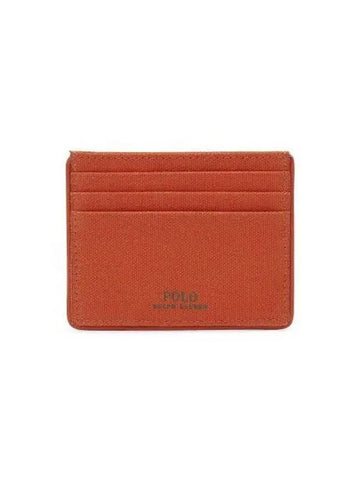 Polo Logo Card Case Orange - POLO RALPH LAUREN - BALAAN 1