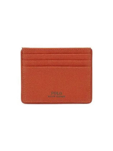 Polo logo card case orange with 30 points - POLO RALPH LAUREN - BALAAN 1