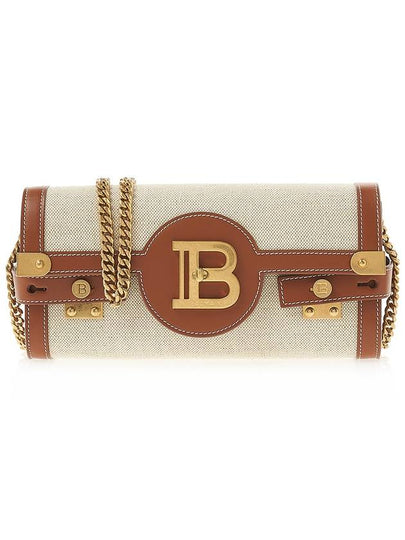 B-Buzz Canvas Leather Shoulder Bag Beige - BALMAIN - BALAAN 2