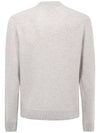 Baby Fox Patch Regular Knit Top Light Grey Melange - MAISON KITSUNE - BALAAN 3