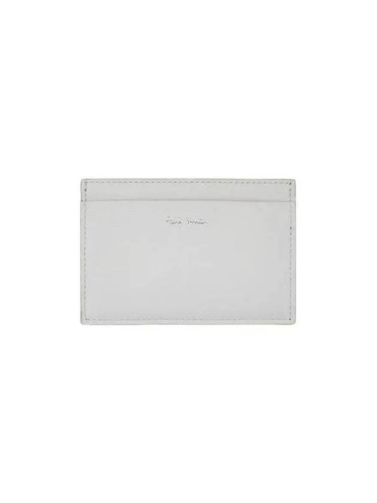 PS Color Block Leather Card Holder Gray - PAUL SMITH - BALAAN 1