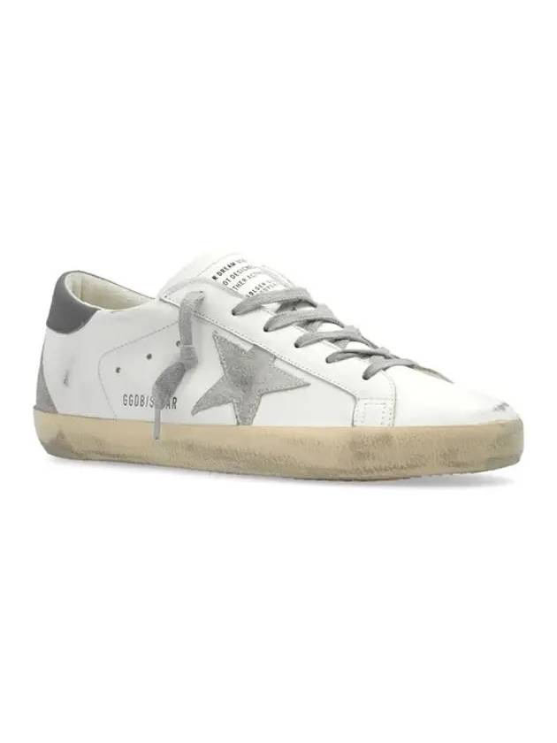 Superstar Leather Low Top Sneakers Grey White - GOLDEN GOOSE - BALAAN 3