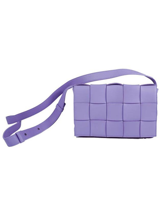 Intrecciato Cassette Cross Bag Wisteria - BOTTEGA VENETA - BALAAN.