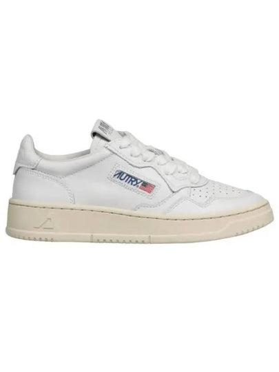 Women's Medalist Suede Lettering Low-Top Sneakers White - AUTRY - BALAAN 2