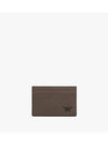 Embossed Leather Card Wallet Grey - MCM - BALAAN 1