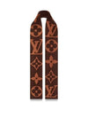 Sweet Dreams Monogram Wool Cashmere Scarf Brown - LOUIS VUITTON - BALAAN 3