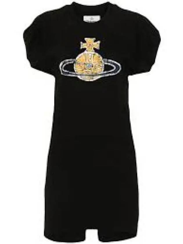 ORB Plain Logo Short Dress Black - VIVIENNE WESTWOOD - BALAAN 2