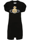 ORB Plain Logo Short Dress Black - VIVIENNE WESTWOOD - BALAAN 2