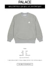 P21PTF002 AL Polar Fleece Sofa Crew Neck Sweatshirt Alloy Men's Sweatshirt TEO - PALACE - BALAAN 2