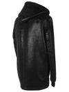 RU9788 Leather Hooded Mouton Jacket - RICK OWENS - BALAAN 4