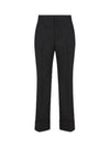 Horsebit Metal Detail Straight Pants Black - GUCCI - BALAAN 2