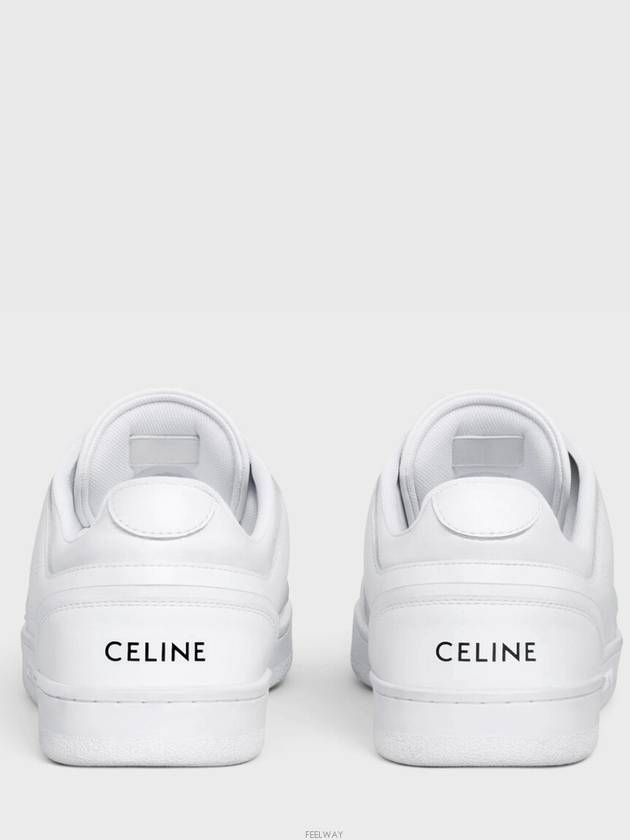 logo on leather low top sneakers white - CELINE - BALAAN 6