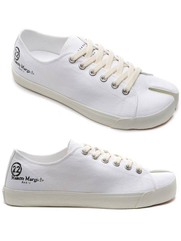 Tabi Canvas Low Top Sneakers White - MAISON MARGIELA - BALAAN 2