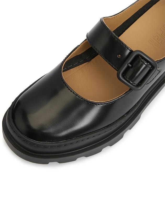 Brutus Mary Jane Leather Flat Black - CAMPER - BALAAN 8