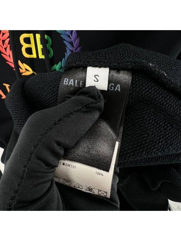 Laurel rainbow overfit hoodie black - BALENCIAGA - BALAAN 5