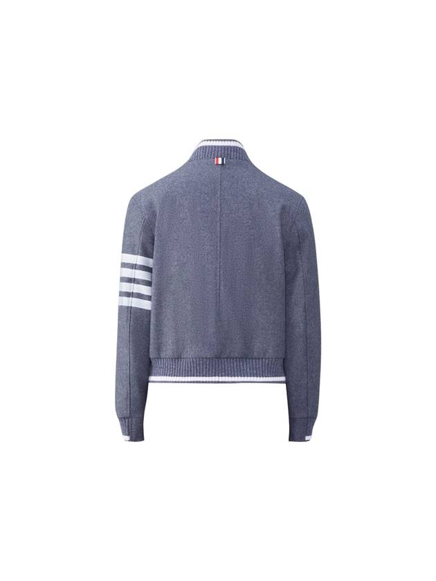 4 Bar Stripe Bomber Jacket Grey - THOM BROWNE - BALAAN 3