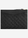 Monogram Daily Empreinte Pouch Bag Black - LOUIS VUITTON - BALAAN 4