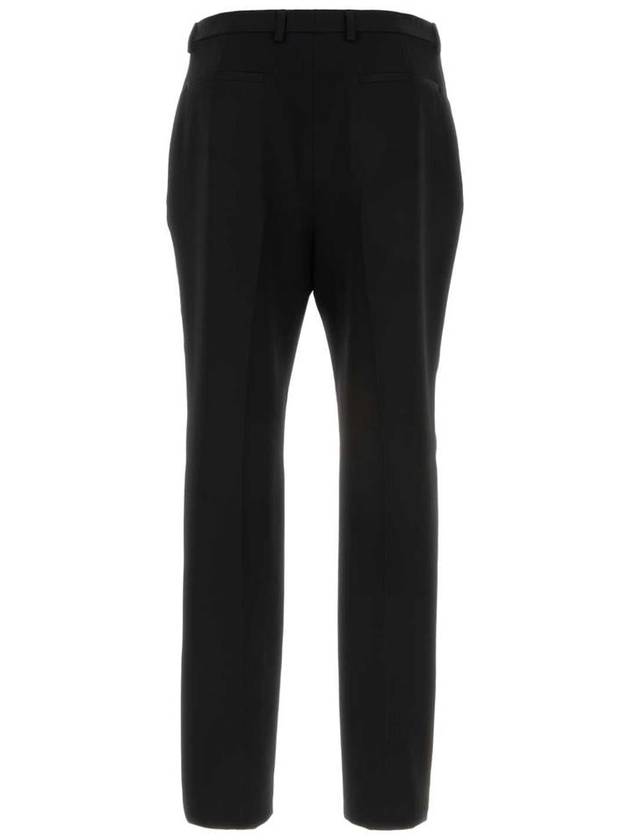 24 ss Wool Smoking Pants WITH Satin PROFILES 777361Y7E631000 B0651012422 - SAINT LAURENT - BALAAN 3